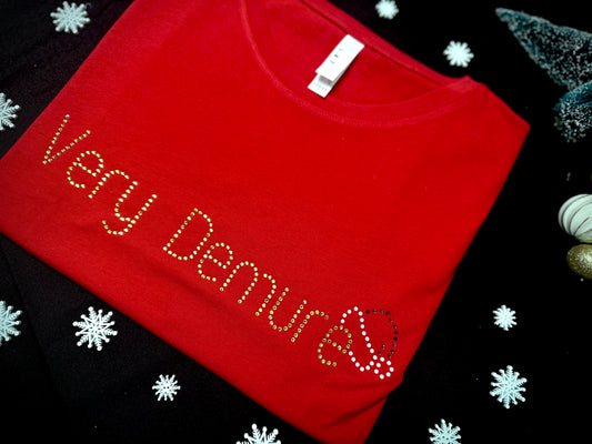 Very Demure Holiday Hat Tee